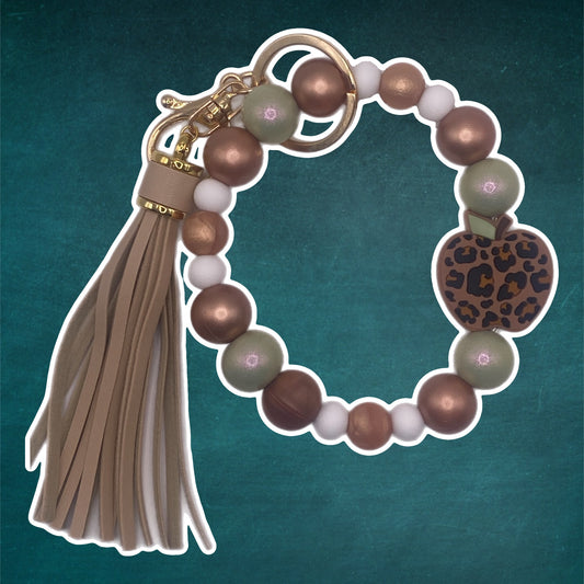 Apple for Teacher Wristlet