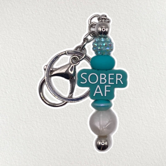 Sober AF Keychain