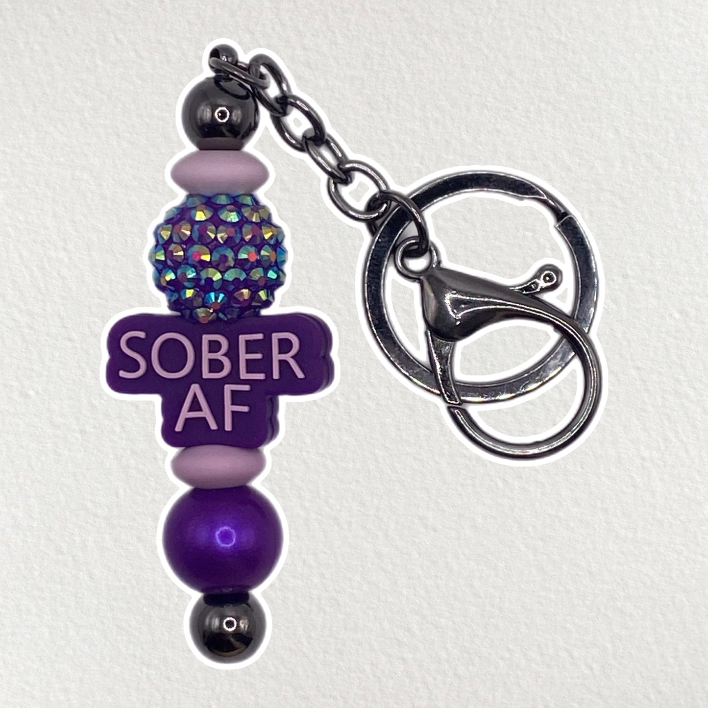 Sober AF Keychain