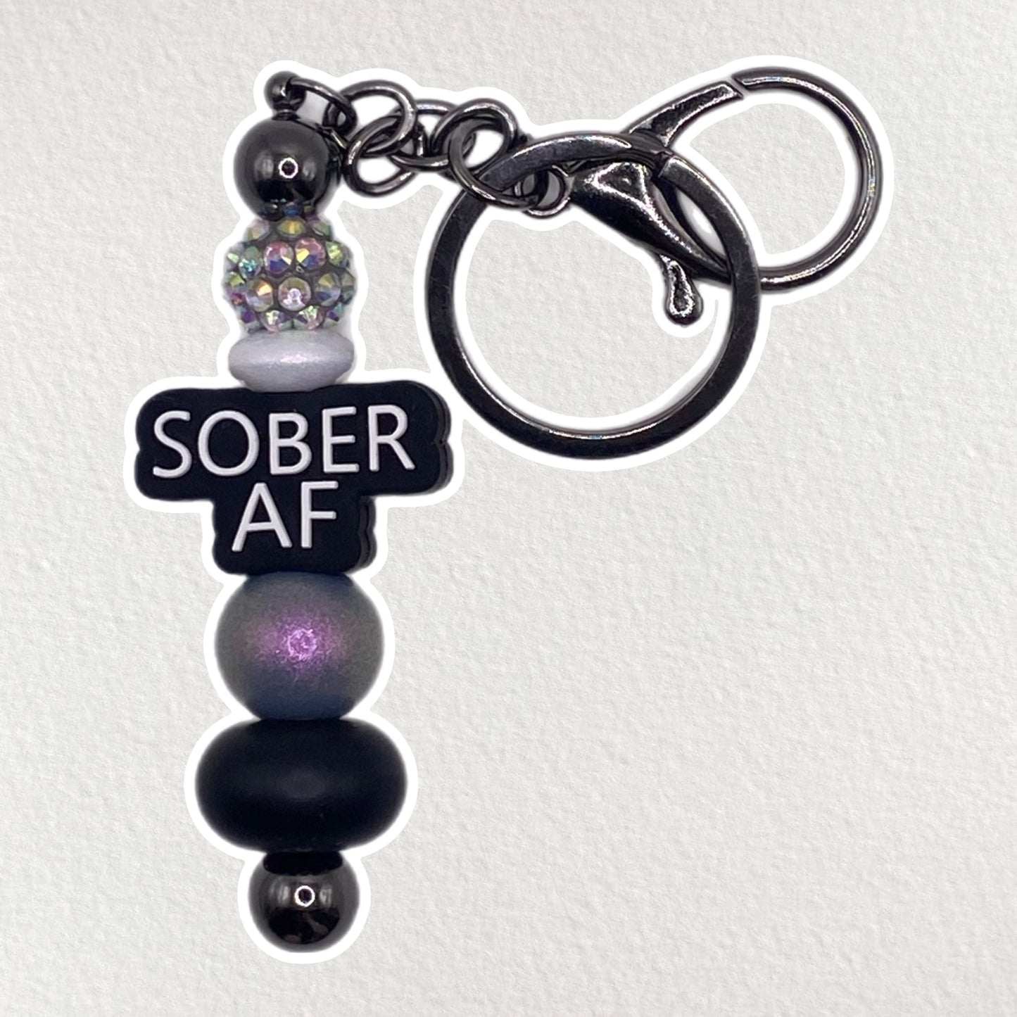 Sober AF Keychain